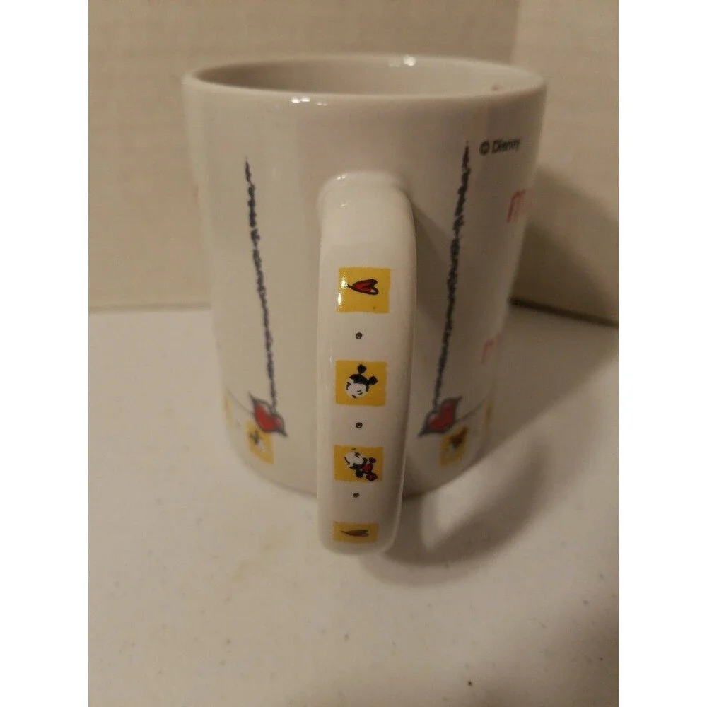 Disney Mickey Mouse Loves Minnie Hearts & Arrows Stick Figures Coffee Mug